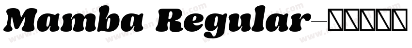 Mamba Regular字体转换